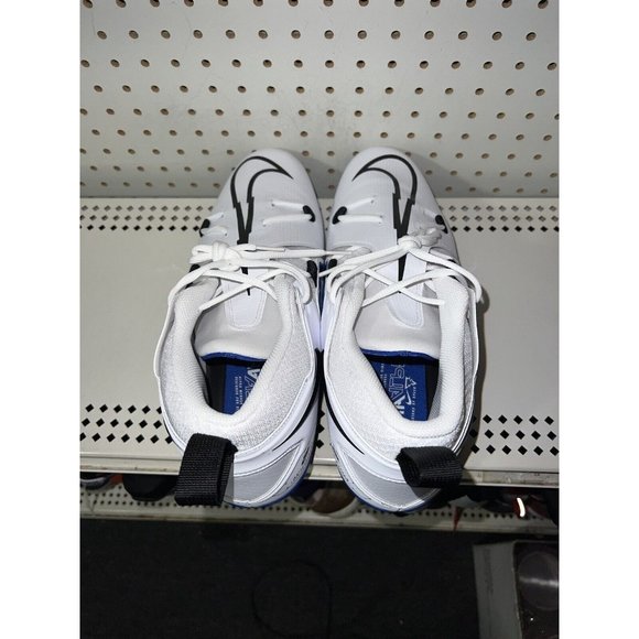 Nike Alpha Menace Pro 3 Mens Football Cleats Size 8 White Royal Blue Black main image 8